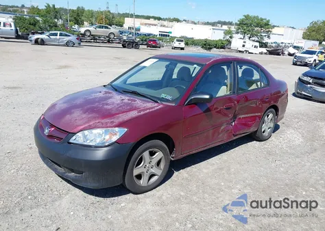 2004 Honda Civic Ex z USA, uszkodzony, nr VIN 2HGES25774H596485
